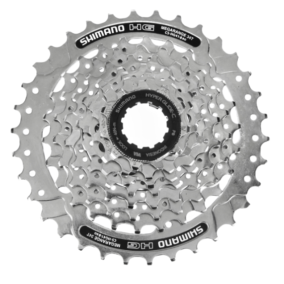 SHIMANO Cassette CS-HG41-8 8-speed 11-13-15-17-20-23-26-34T